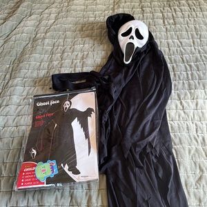 Spirit Halloween kids ghost face costume
